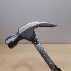 Palu Kambing Besi Gagang full Besi Lapis Karet ukuran  8Oz dan 16Oz SOLIGEN Martil Paku Claw Hammer