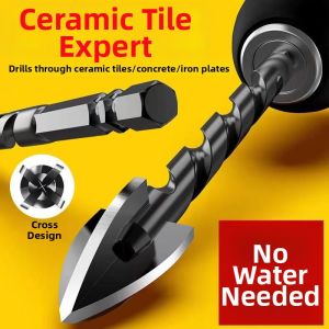 High Hardness Four-Edge Tile & Glass Drill Bit 6mm