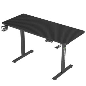 Electric Height Adjustable Computer Desk Gaming Desk Smart Home Use Table Modern Simple Style Formaldehyde Free Panel Steel Leg