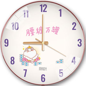 2024 Most New Arrival For Home Living Room Mute Internet Celebrity Restaurant Ideas Clock Wall-Mounted Clock Wall Clock Small Fresh round