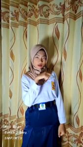 ROK PANJANG SPAN BELAH 2 BIRU SMP/MTS BAHAN HIGHTWISS // ANAK PEREMPUAN KELAS 1-3 BEST QUALITY