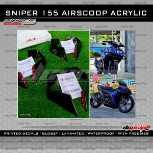 Sniper 155 Yamaha  Version 3 & 4 Acrylic Airscoop Winglet Accessories