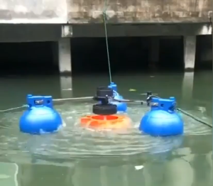 Máy Bơm Sục Khí Công Suất Lớn - Bơm Tạo Oxy Cánh Quạt 3 Phao Cho Nuôi Trồng Thủy Sản Cá Tôm