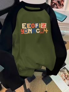 Warm Fleece Long Sleeve T-Shirt Mens Loose Fit Shoulder Insert Design Autumn Winter New Style Dervo Fashion Top Youth Trend