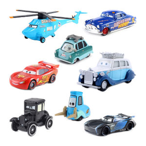 Disney Pixar 3 1:55 Diecast Alloy Z Professor Lightning McQueen Matt Jackson Storm Ramirez Alloy Car Model Kids Birthday Gifts