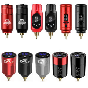 Mini Wireless Tattoo Power Supply สําหรับโรตารีสักปากกา RCA Tattoo แบตเตอรี่ Tattoo อุปกรณ์ชาร์จไร้สาย