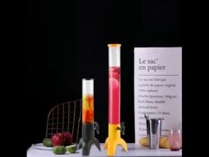 1.5/3L Juice Tower Water Jug Dispenser Beer Tower Drink Dengan Lampu Led Ice Cube