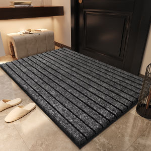 Red High-End Entrance Mat Durable Non-Maintenance Absorbent Water-Proof Doormat Simple Style Machine-Woven Polypropylene