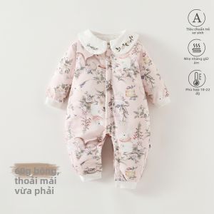 banjixiaoke | Bodysuit Bé Cotton Mùa Thu Đông 60g