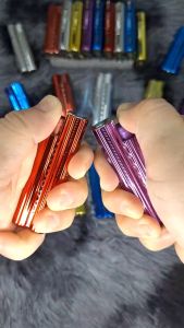 ไฟแช็คแก๊สพกพา Baiwo ตัวเปล่า ปลอดภัย วัสดุโลหะทนทาน หลากสี