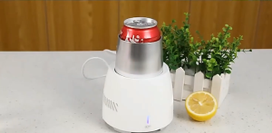 Portable Mini Cooler Cup 350ml: 3-Min Fast Cooling Dual Mode USB Electric Beverage Chiller for Milk Coffee Home Office Travel
