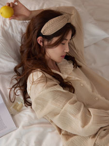 Maiteng Spring Autumn New Style Pure Cotton Long Sleeve Open Cardigan Lace Home Clothes Double Layer Gauze Loose Set for Women