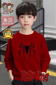 COD/Kaos distro anak lengan panjang/baju anak cowok dan cewek/sweater anak anak laki laki/baju hangat anak/kaos lengan panjang anak  usia 4- 12 tahun