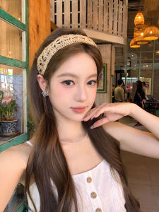 Mùa Hè Năm 2024 Phụ Kiện Tóc Dệt Rỗng Rìu Rộng Phong Cách Bohemian Chụp Ảnh Bãi Biển Phụ Kiện Tóc Phong Cách Hàn Quốc Mới