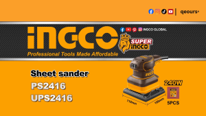 INGCO 240W PALM SANDER | SQUARE SHEET | PS2416