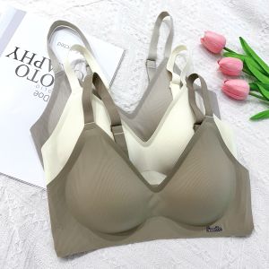 New Arrival B78 Black Technology Jelly Stick Soft Support Seamless Intimates Female Thin Small Breast Push up Underwired Bra