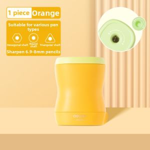 deli | Ratchet Structure Manual Mini Portable Pencil Sharpener