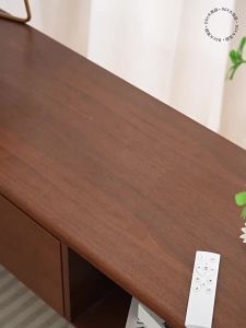 DGY | Ultra-thin Minimalist Retro Style Walnut-color Ceiling Light