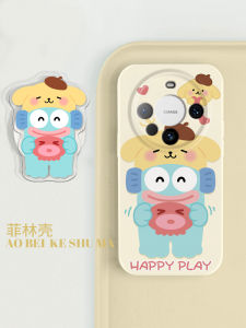 Adorable Clownfish Silicone Phone Case Full Cover Lens Huawei Mate60 pro New Cartoon Stand Anti-Fall Creative Phile Shell