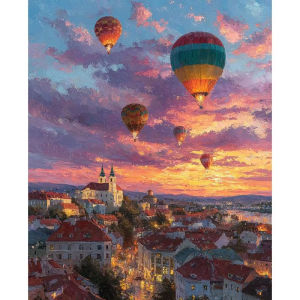 Romantic Balloon Landscape Jigsaw Puzzle 500/1000/1200/2000PCS Paper Puzzle Relaxing Game Home Decor Gift