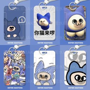 Vỏ Bảo Vệ Thẻ Học Sinh Trượt Hình Mèo Lười Monster Hunter Vỏ Đựng Thẻ Thông Ký Vỏ Đựng Thẻ Công Cộng Vỏ Đựng Thẻ Tùy Chọn