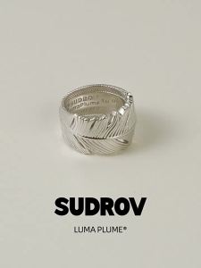 New Luxury High-End Unique Design Feather Ring