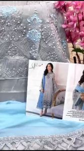 [PRE-ORDER] Ready Made Heavy Faux Georgette Embroidered Suit (10-15days delivery)