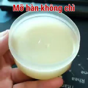 Mỡ hàn không chì Rosin Paste Flux PGA màu trắng hỗ trợ hàn mạch thủ công khối lượng 50g/100g