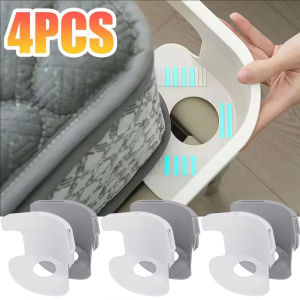 4pcs Invisible Bed Sheet Holder / Bedsheet Corner Tightener / Heavy Duty Bed Sheet Sofa Cover Fixed Clips with Fixing Card / Multifunctional Anti-shift Fasteners