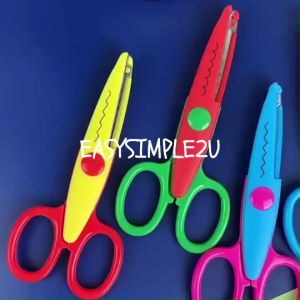 (1Piece) Preschool Training Child-Safe Art Craft Round Tips Scissors Safety Portable Hole Alloy Punch Shaper Stationery