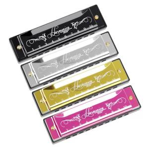 IRIN 10 Hole Harmonica Colorful C Key Harmonica Woodwind Instrument Suitable for Beginners Teaching Playing Gift