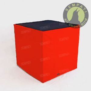 SEMPATI  Krodong Kerodong Ayam Kandang Kotak Merek Sempati Semi Transparan Ekonomis Ukuran 80x80x80 Kelambu Kurungan Ayam Jago Laga Aduan Petarung Hyget Selimut Penutup Kandang Anti Nyamuk