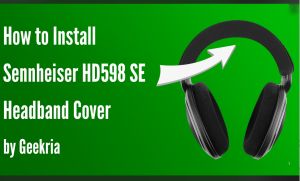 Geekria Flex Fabric Headband Cover Compatible with Sennheiser HD598 HD579 HD559 HD558 Headphones Replacement Repair Part Easy DIY Installation (Black)