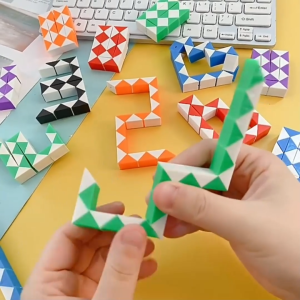 Educational Toy Foldable Transformable Magic Ruler 24 Segments Mini Develop Intelligence Creative Small Toy