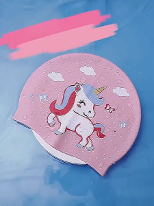 2pcs Kacamata Renang Set Dan Topi Silikon / Baby Kid Swimming Goggles With Box