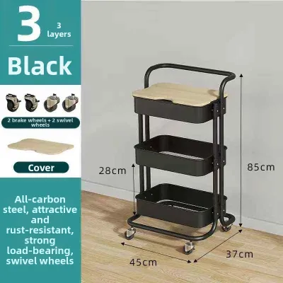 LUOSILI | Newborn Baby Organizer Rack Multilayer Mobile Storage Shelf