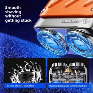 MONLEYTA | Portable Mini Electric Shaver For Men German Compact Steel Cannon Official Authentic Beard Razor Boyfriend Gift