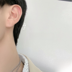 Hoa Tai Nhựa Vô Hình Chống Dị Ứng Mini Hoa Tai Bằng Xương Tai Cho Học Sinh Trang Sức Thời Trang Phụ Kiện Nữ