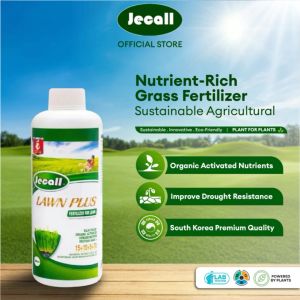 Jecall-Bio Lawn Plus 1L Organic Foliar Fertilizer for Lawn / Baja Foliar Rumput / Carpet Grass / Bermuda Grass / Turf