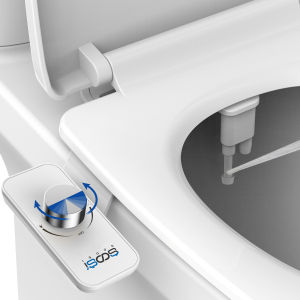 Non-Electric Bidet Toilet Seat Attachment with Pressure Controls Retractable Self-Cleaning Dual Nozzles for Frontal & Rear Wash
