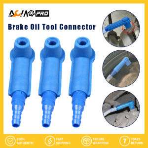 AumoPro ข้อต่อเครื่องเปลี่ยนน้ำมันแบบเหลวเบรคเครื่องมือเปลี่ยนเบรค1ชิ้นอะไหล่เปลี่ยนน้ำมันเบรกสำหรับรถยนต์รถบรรทุกน้ำมันรถยนต์น้ำมันเบรกปลายบากท่ออุปกรณ์เครื่องมือเปลี่ยนน้ำมันเบรก