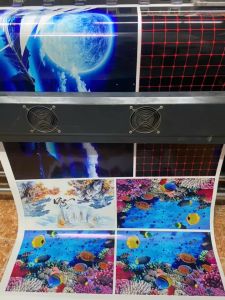 MẶT LƯNG Tranh Bể Cá 3D Decal Dán Hồ Cá Mẫu Hoa Sen Hot Tặng Tem Cảnh Báo