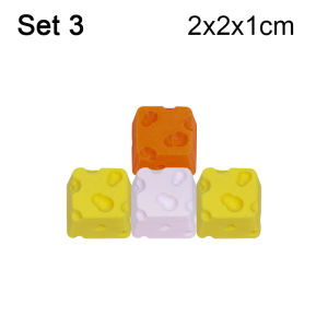 Cartoon Question Mark Cheese Personalized Design Direction Keys 3D Printed Cross Axis Mechanical Keyboard Creative Keycap Set