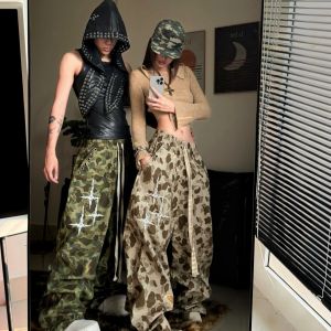 Quần Tây Công Sở Camouflage Phong Cách Mỹ Cổ Điển Cỡ Lớn 300 Pound Quần Dài Thường Ngày Cho Nam Mùa Hè Quần Dài Ống Đứng