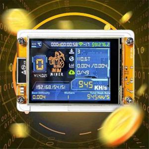 【1Pc Nerdminer 1060KH/S NMMiner Upgraded Hashrate 2.8 Inch Smart Display Bitcoin Crypto Solo Lottery Miner Nerdminer】