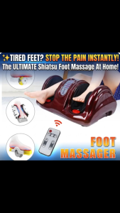 [SG Stock] Electric Heating Foot Massager | Deep Kneading & Rolling Vibrator Machine | Infrared Heat Therapy for Calf & Leg Relief | Blood Circulation Booster | Perfect for Seniors & Gift
