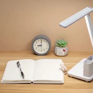 โคมไฟอ่านหนังสือ โคมไฟ table lamp แบบชาร์จUSB โคมไฟตั้งโต๊ะ โคมไฟพับเก็บได้ ถนอมสายตา ไฟ LED โคมไฟตั้งโต๊ะรุ่นสัมผัส ปรับได้3ระดับ Table Lamp