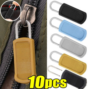 5/10ชิ้นหัวซิปโลหะแบบรูดซิปถอดได้ชุดเครื่องมือซ่อมตัวเลื่อนเสื้อผ้าซิปกระเป๋าสตางค์สตรีกระเป๋าเดินทางแบบสากล