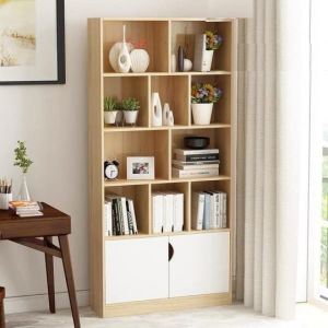 Tủ Kệ Sách Gỗ Trang Trí Phòng Khách TUTT (150 X 64 X 24)