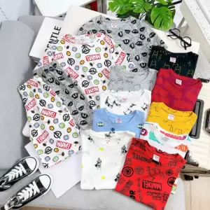 Bộ quần áo bé trai 2 đến 10 tuổi size nhỡ 10-38kg thun cotton xuất dư vnxk Jennie kids J564